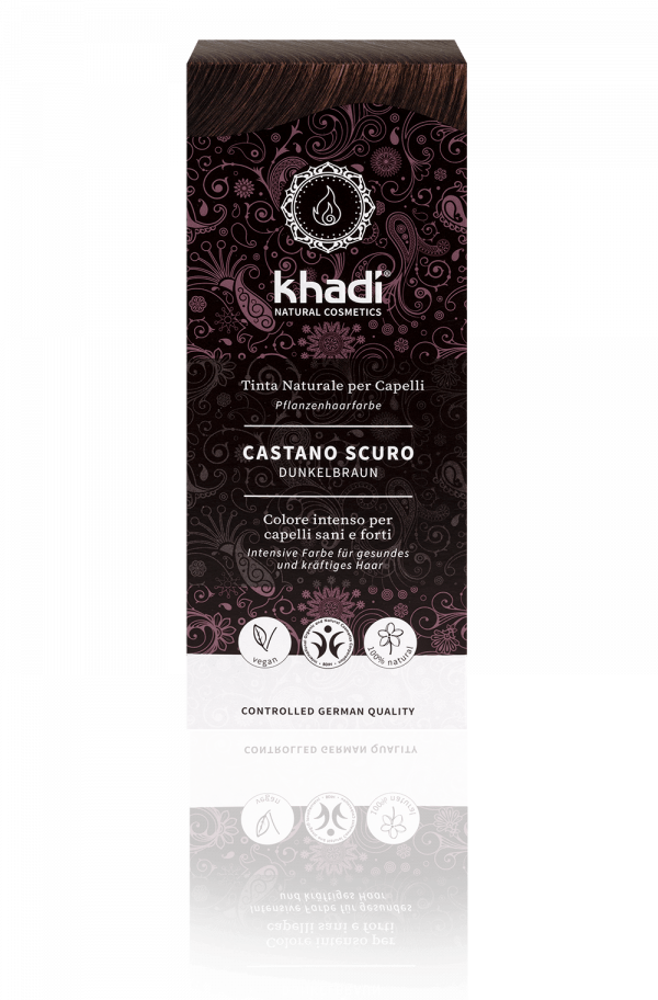 Khadi – Tinta naturale per capelli – Castano scuro